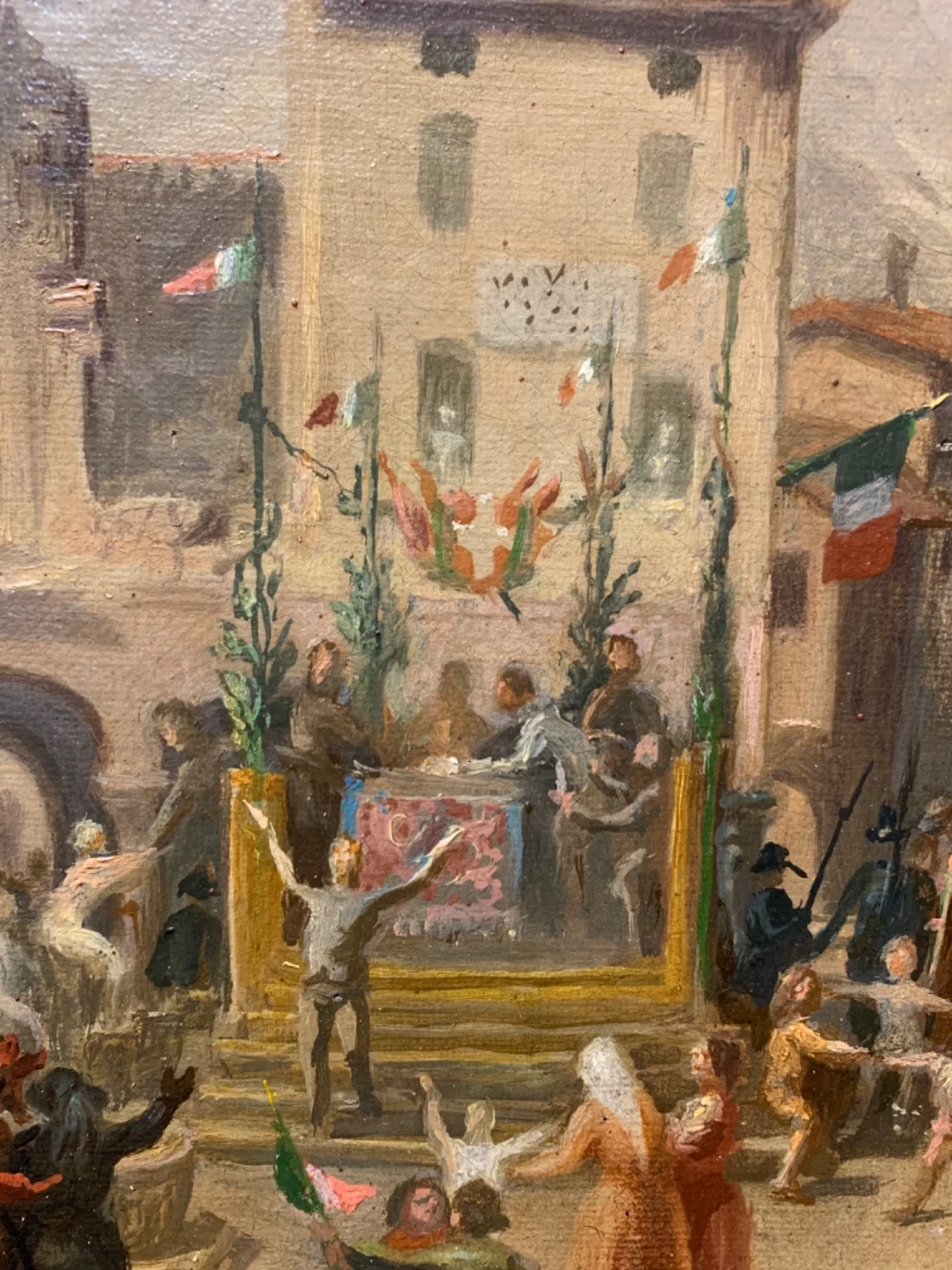La vittoria del Sì nel Plebiscito del 2 ottobre 1870, per la decisione di annettere Roma e il Lazio in seguito la presa di Roma nel Regno d'Italia - dettaglio